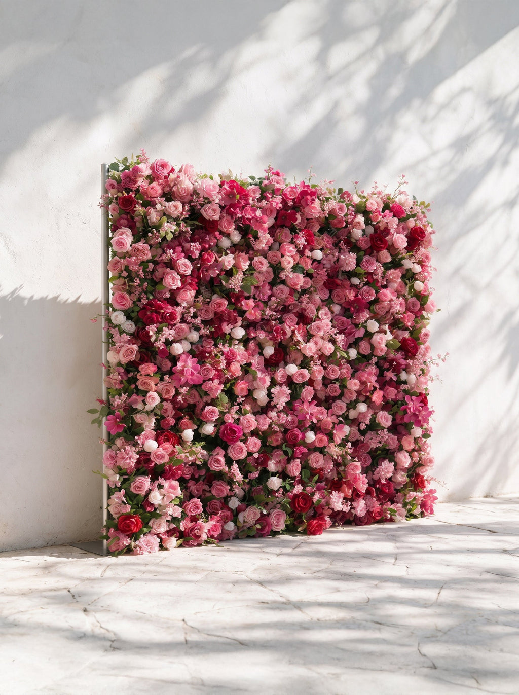 Fuchsia：2026 Luxury 5D Macaron Floral Wall with Greenery Roll-Up Backdrop for Whimsical Bridal Showers