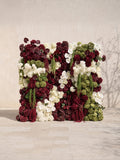Gemlora: 5D Fabric Artificial rolling up curtain flower wall