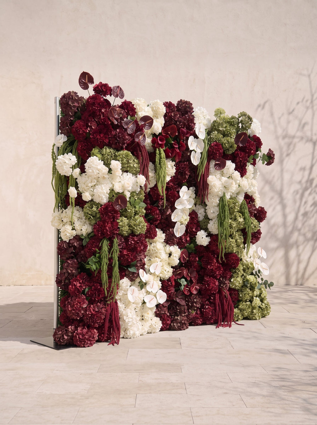 Gemlora: 5D Fabric Artificial rolling up curtain flower wall