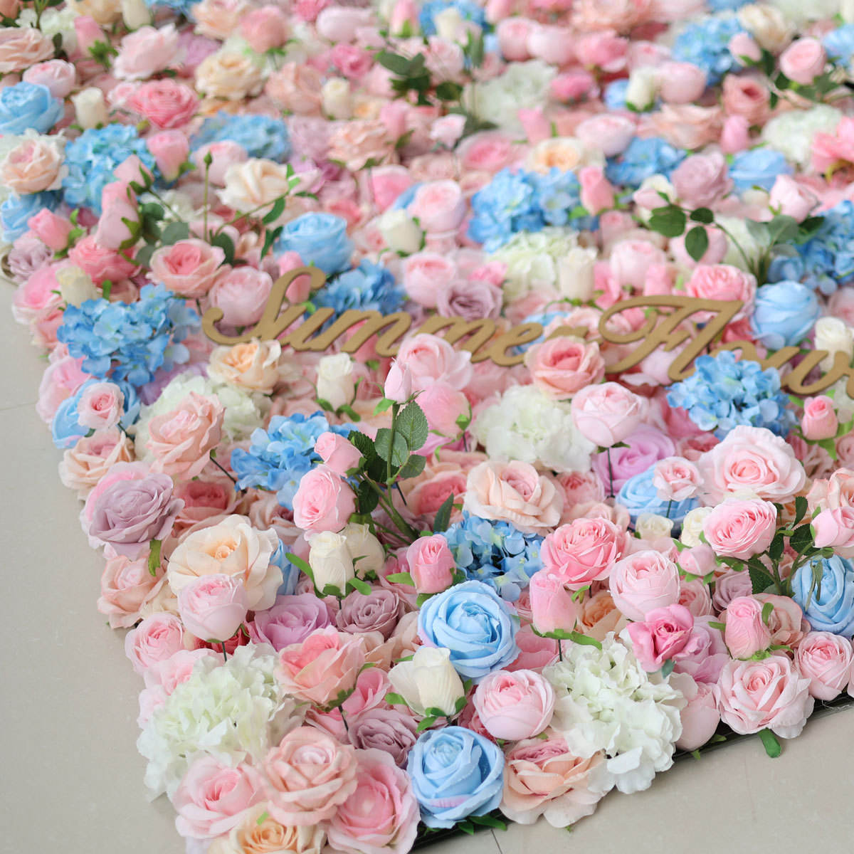 Roll up 3D 5D Rose Flowerwall Background Panel Artificial Silk Flower Wall for Wedding Shop Decor Free Shipping