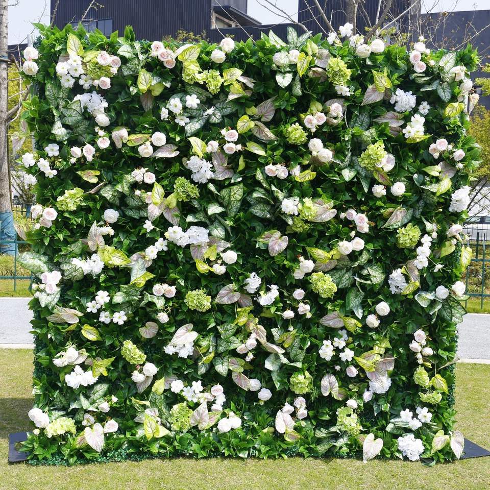 Custom Floral Silk Plant Artificial Flowers Wall Panel Wedding Backdrop for Photography Decorations Free Shipping