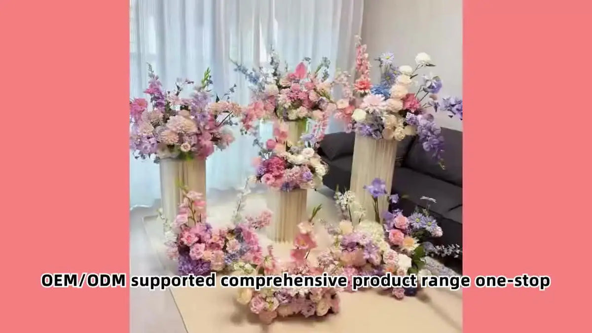 Flower Wall Backdrop Artificial Cloth Roll Up Floral Wall for Wedding Event Decor Free Shipping