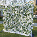 Roll up 3D 5D Rose Flowerwall Background Panel Artificial Silk Burgundy Wine Red Flower Wall for Wedding Free Shipping