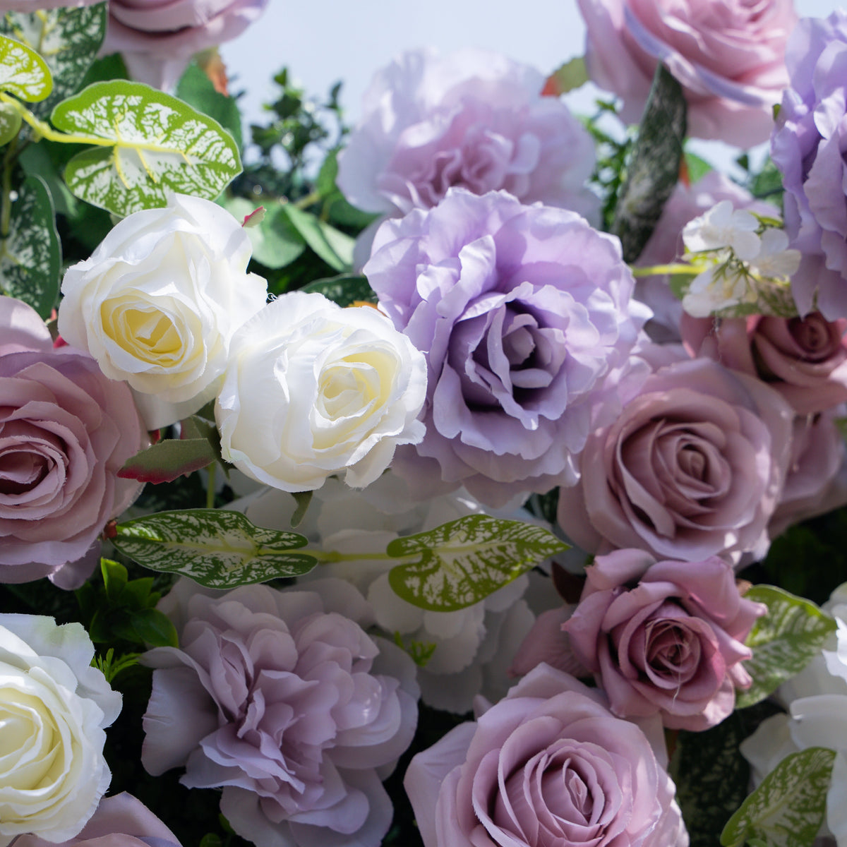 Helena：3D Fabric Artificial rolling up curtain flower wall
