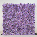 High Quality Flower Wall 8*8 ft Roll up Purple Artificial Orchids Flower Wall Floral Backdrop Arrangement for Party Decoration Free Shipping