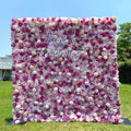 Juliet：5D  Fabric Artificial rolling up curtain flower wall