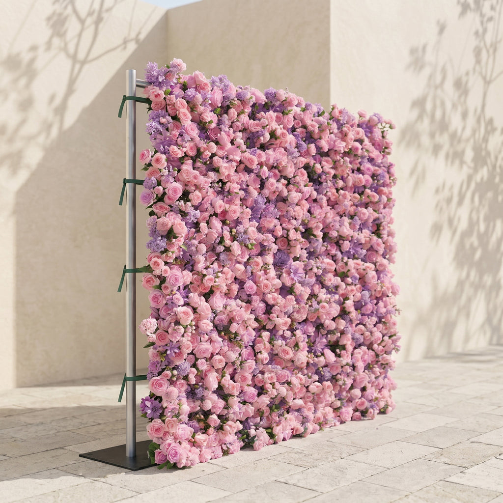 Keirrielle: Luxury 5D Lavender Purple & Soft Pink Silk Floral Wall Backdrop for Romantic Dreamy Weddings