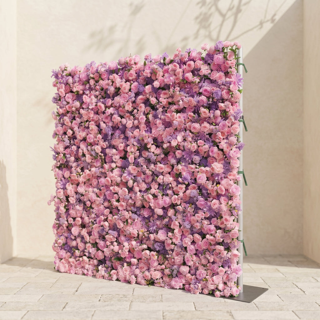 Keirrielle: Luxury 5D Lavender Purple & Soft Pink Silk Floral Wall Backdrop for Romantic Dreamy Weddings