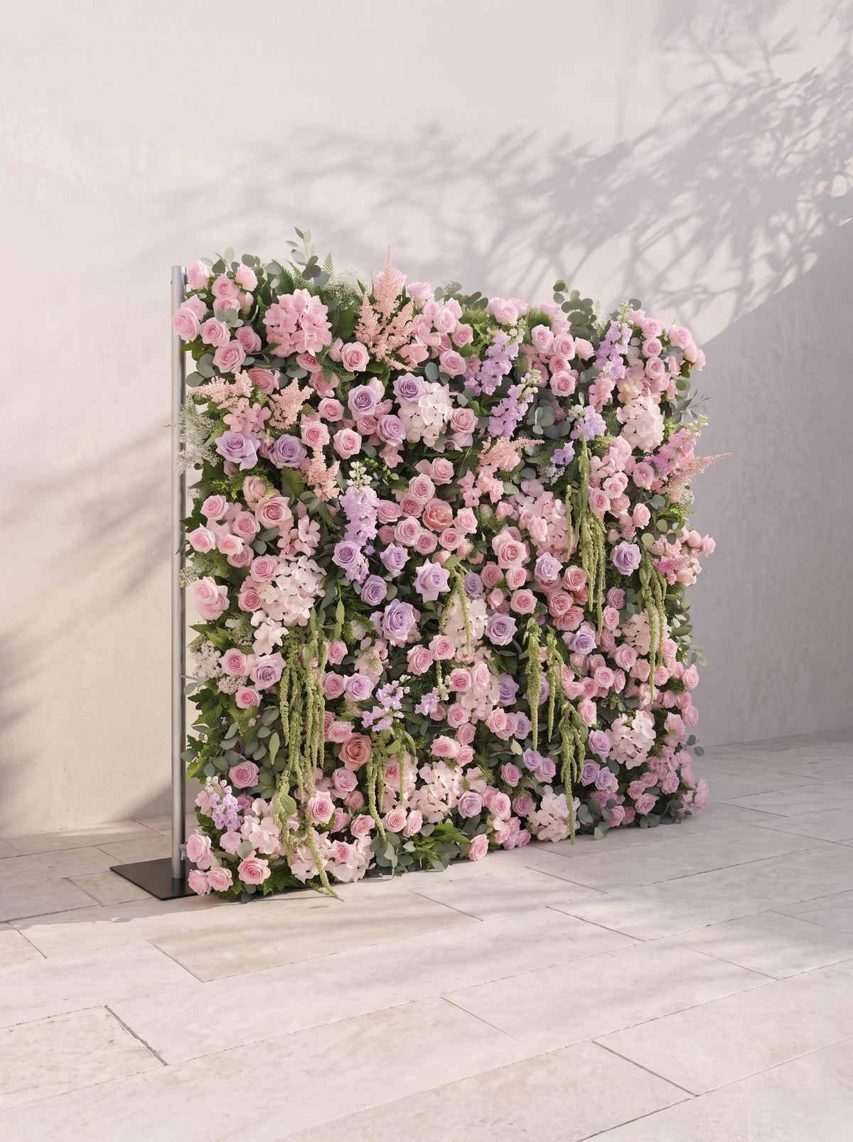 Larara: 5D Fabric Artificial rolling up curtain flower wall