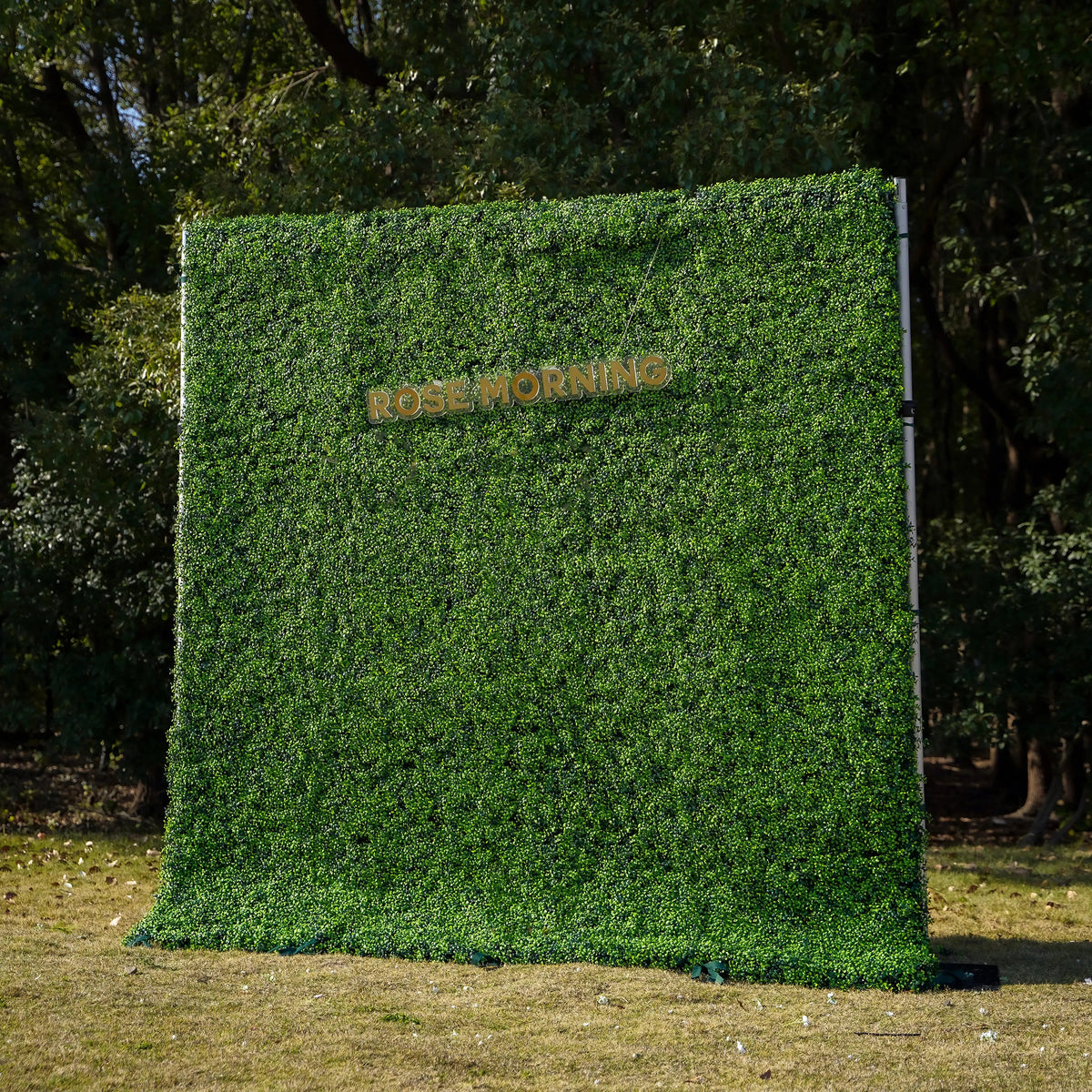 Lucky：2D  Fabric Artificial rolling up curtain flower wall