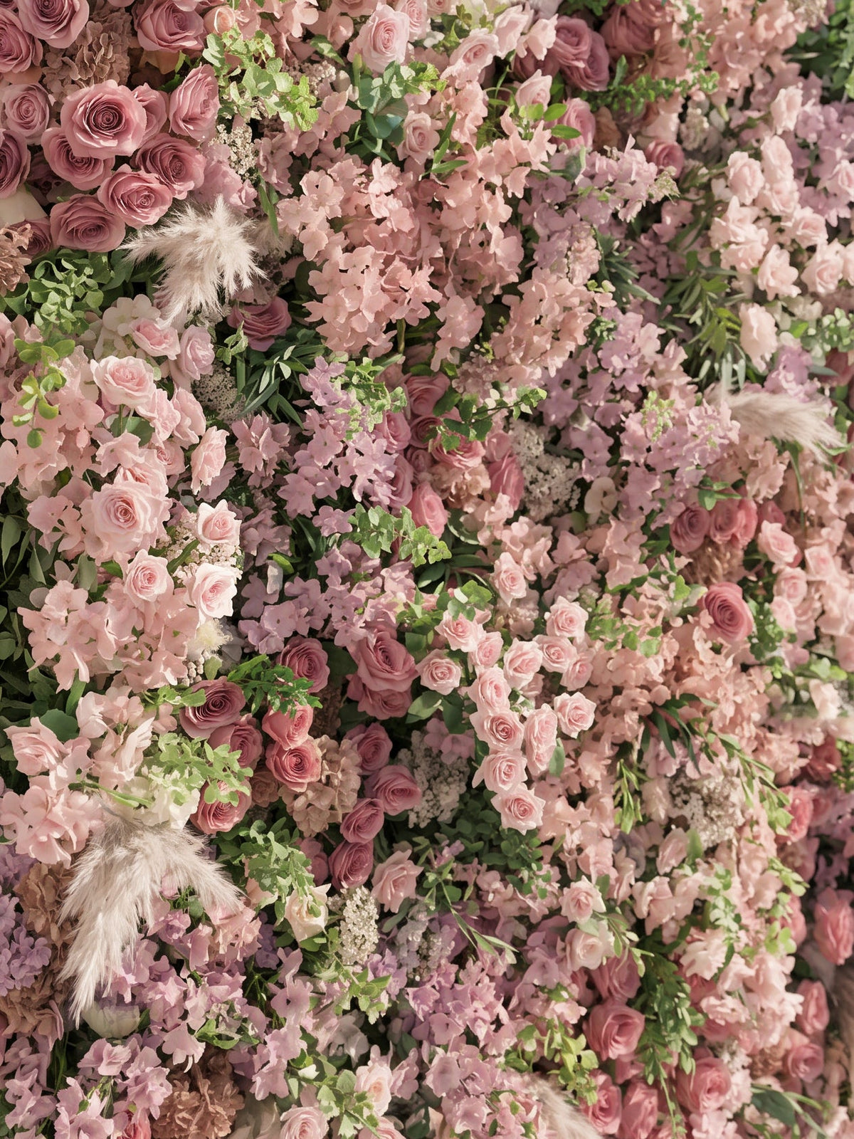 Mavenalia: 5D Fabric Artificial rolling up curtain flower wall