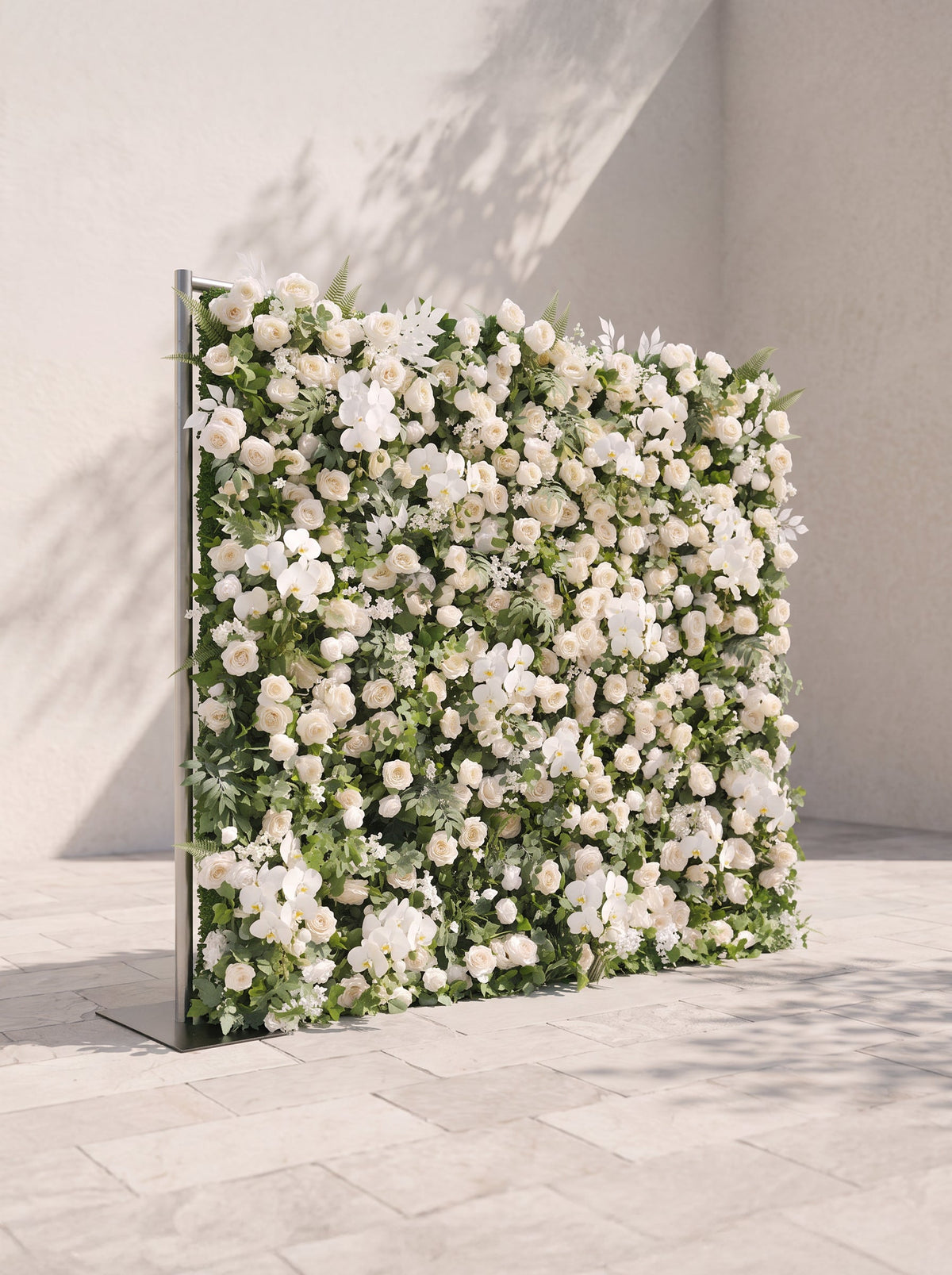 Melmora: 5D Fabric Artificial rolling up curtain flower wall