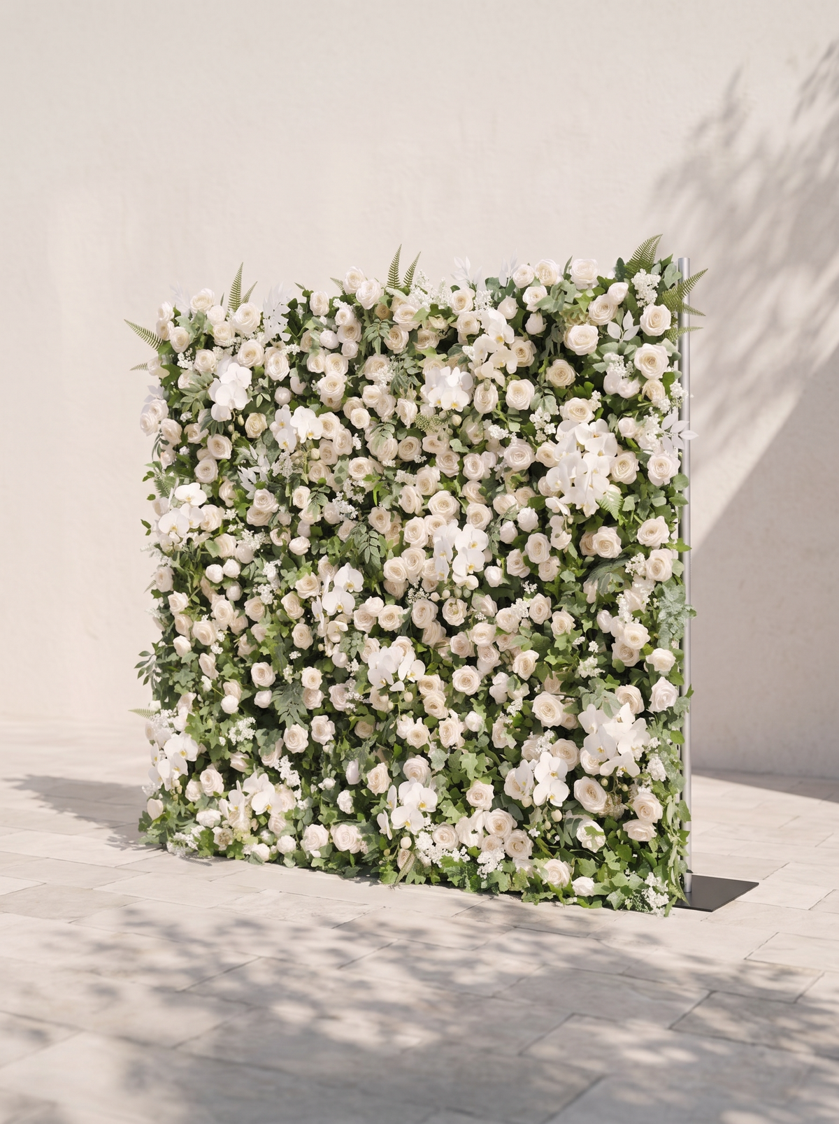 Melmora: 5D Fabric Artificial rolling up curtain flower wall