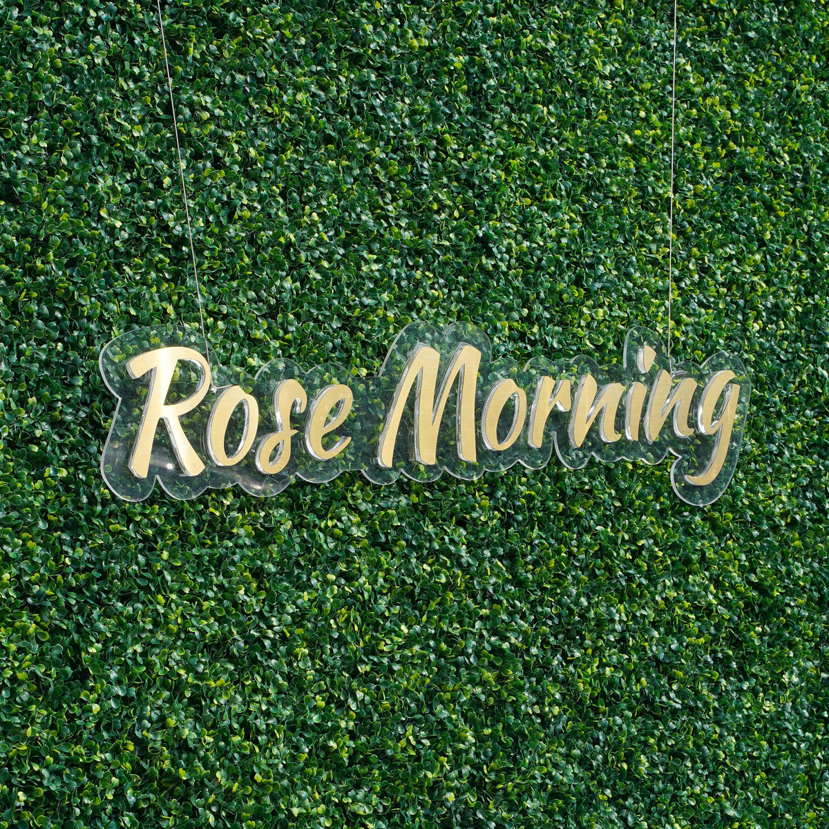 Milan: Fabric Artificial rolling up curtain green flower wall(In Us Stock)