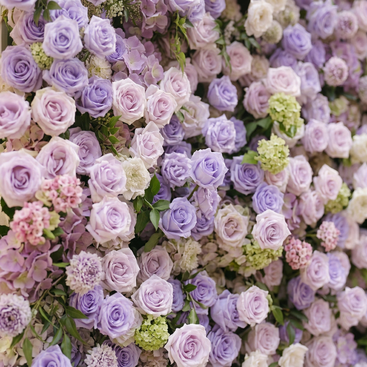 Morbelle:5D Lavender Purple Silk Rose Flower Wall Roll-Up Fabric Backdrop for Romantic Weddings & Proposals