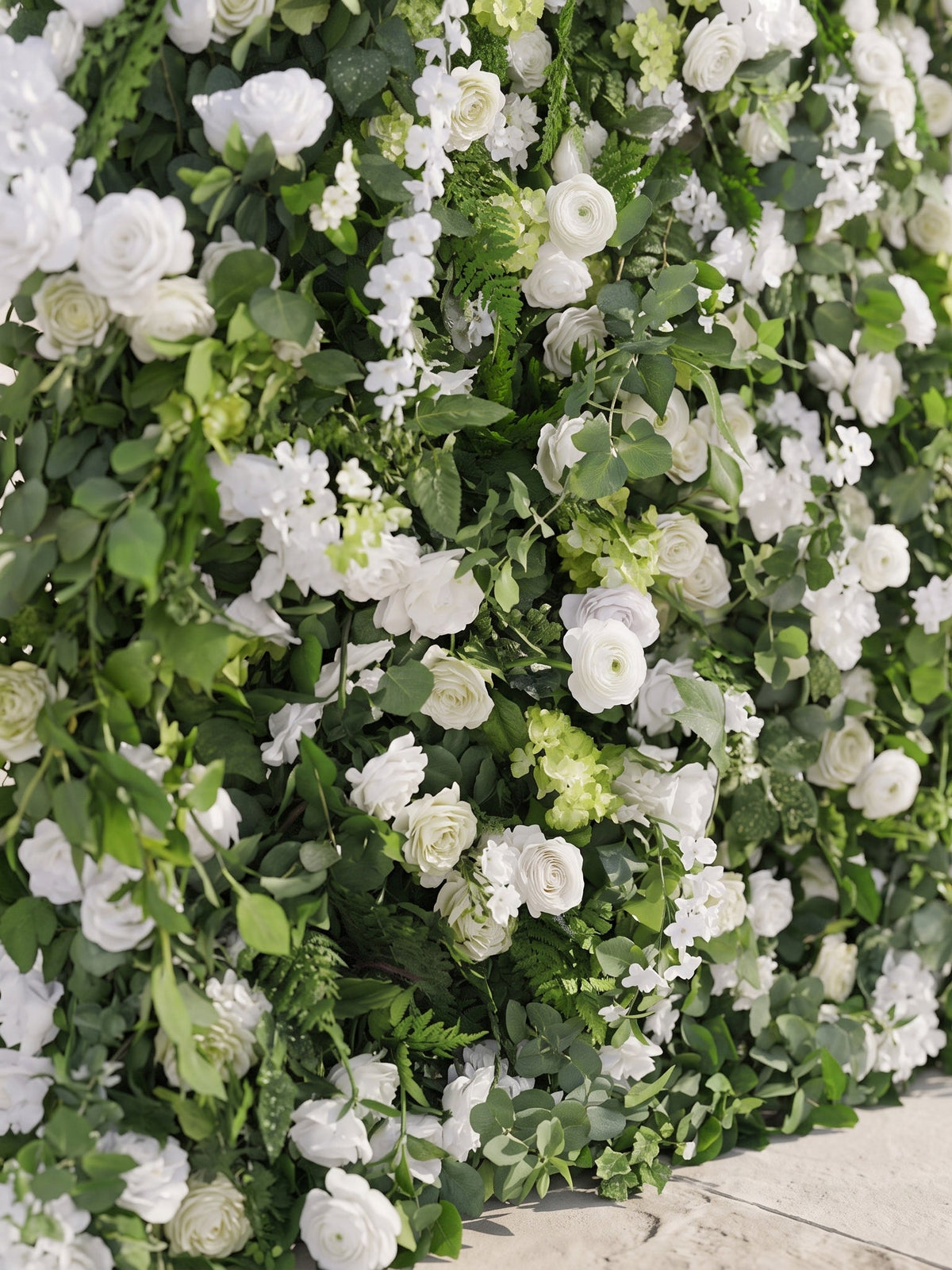 Mormere 5D Fabric Artificial rolling up curtain flower wall