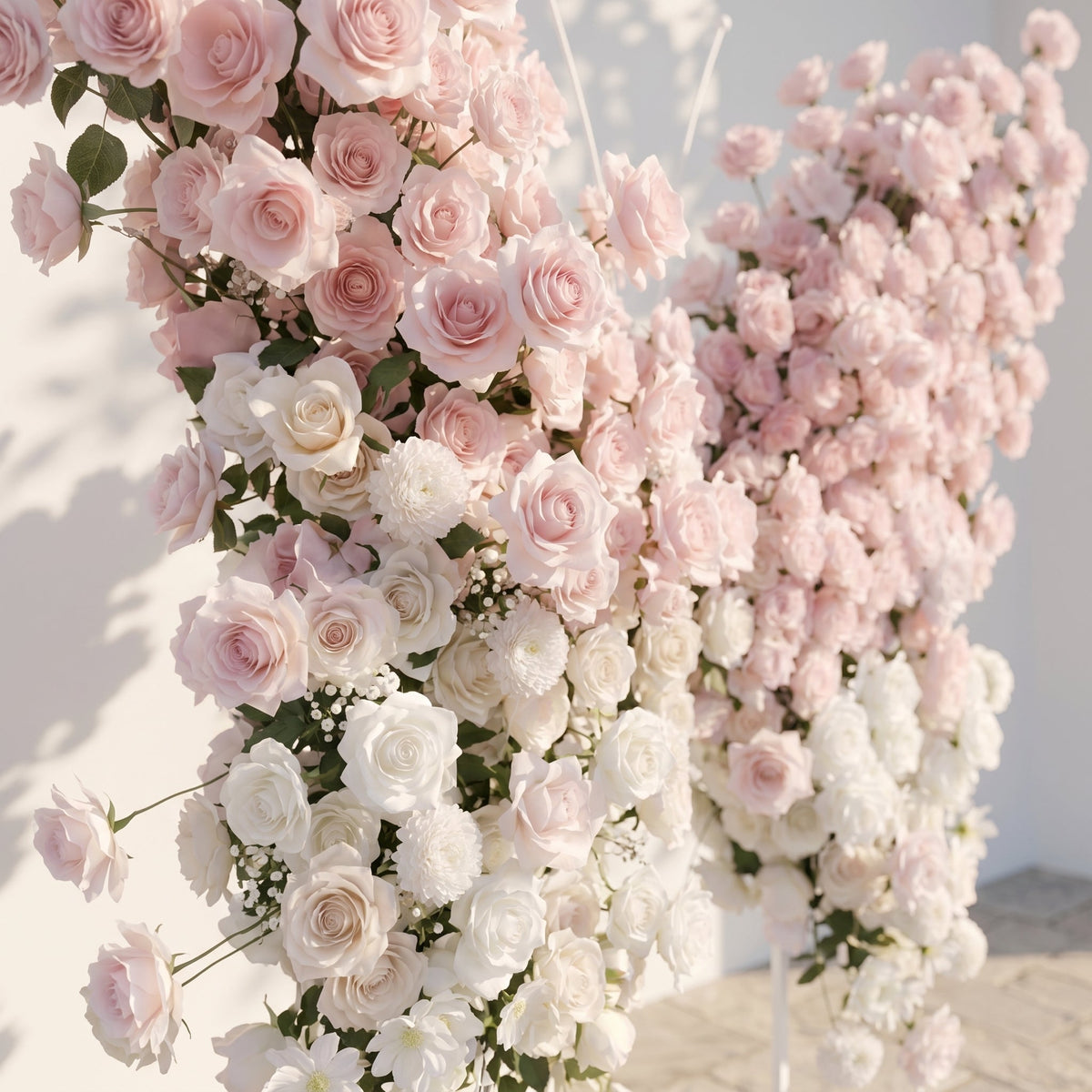 Morviane: Exquisite Pink Butterfly-Shaped Flower Wall for Luxury Events & Parties Backdrop