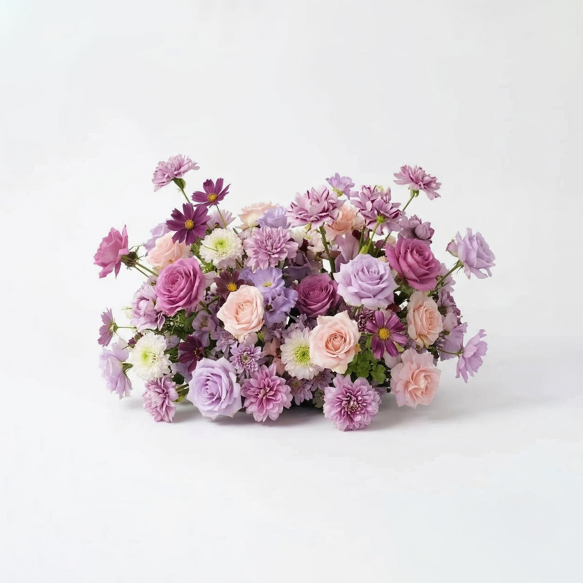 Nyvra: Dreamy Lavender & Purple Butterfly-Shaped Artificial Floral Wall for Garden Wedding & Event