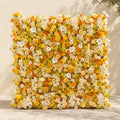 Palorae: Luxury 5D Sunshine Yellow & Cream White Silk Floral Wall Backdrop for Vibrant Summer Weddings