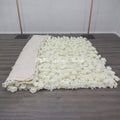 Party Wall Decorations 5D/8D Artificial Silk White Roll up Rose Flower Wall for Wedding Home Party Decoration Stage Backdrop Free Shipping