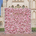 Pelin：5D Fabric Artificial Flower Wall Rolling Up Curtain Flower Wall