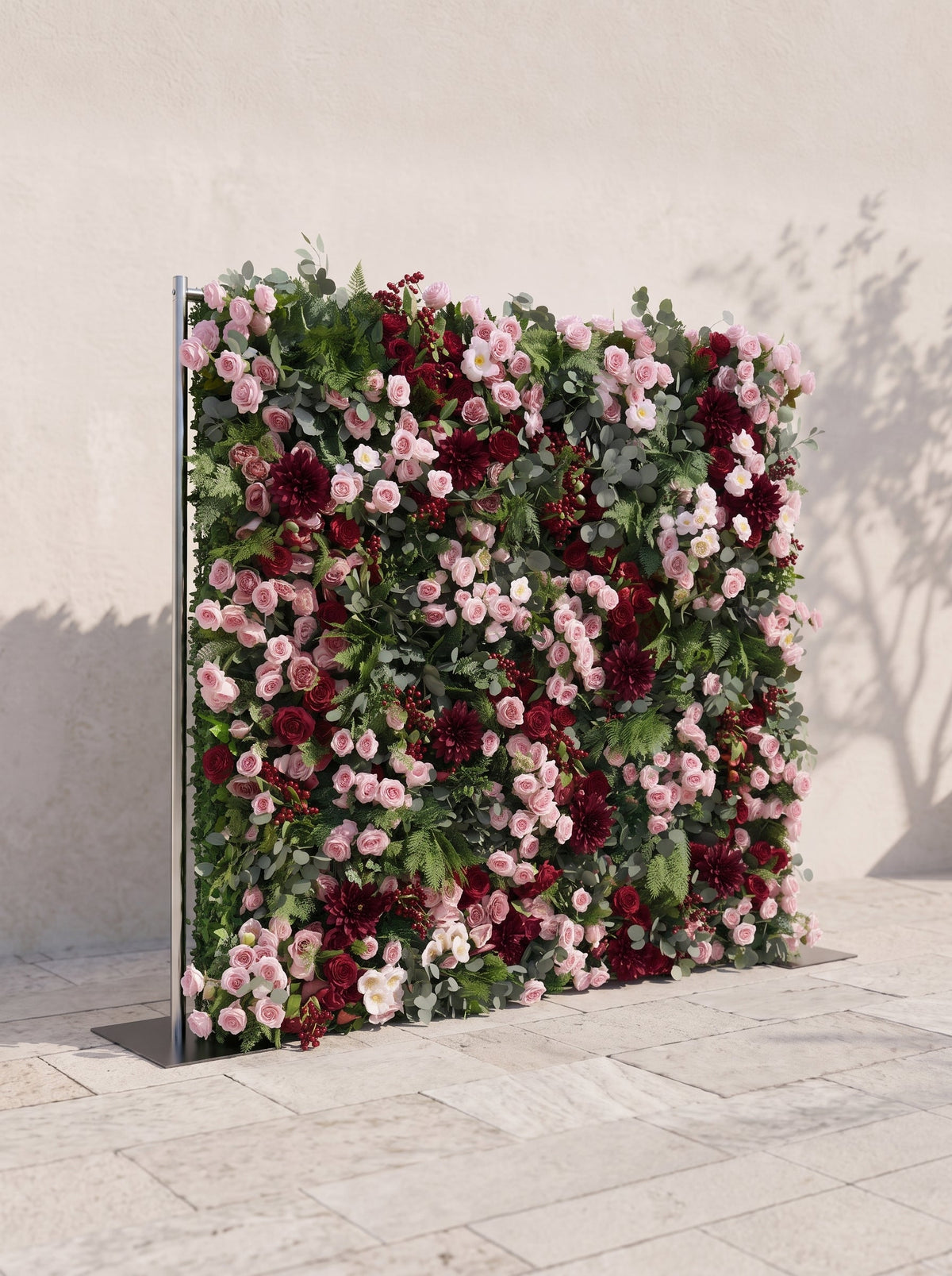 Rosmora 5D Fabric Artificial rolling up curtain flower wall