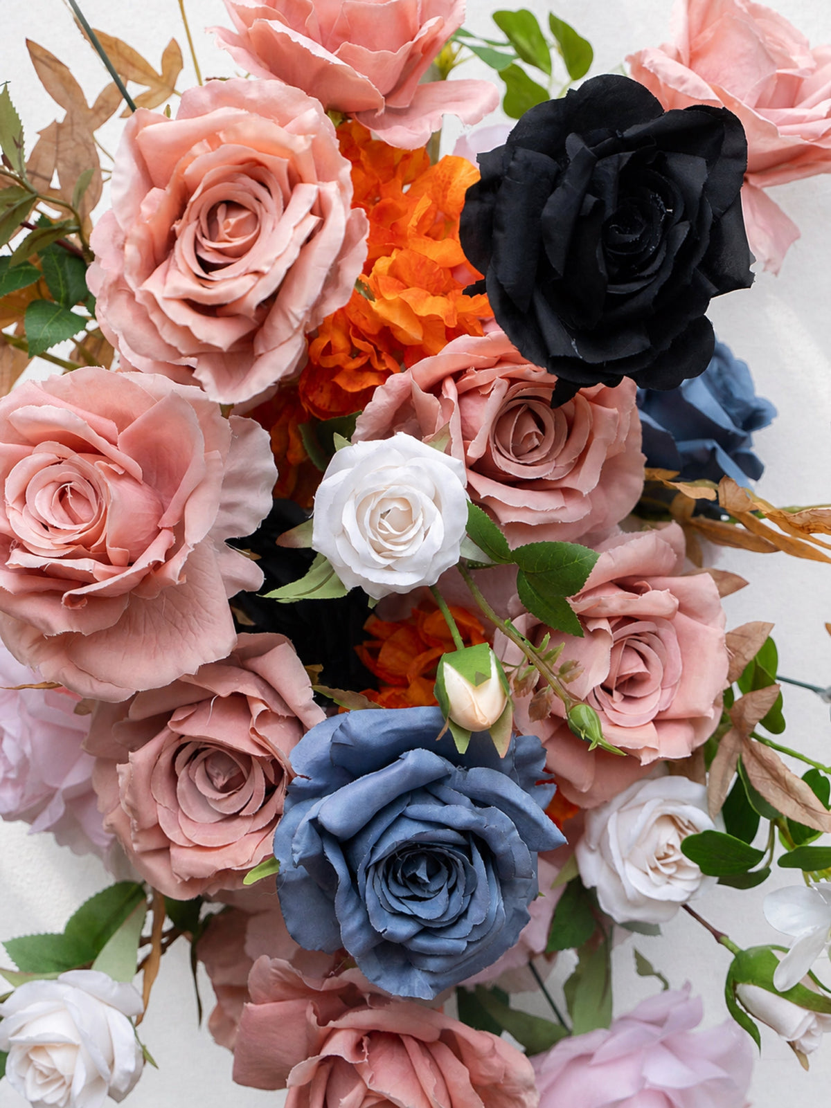 Sienna 2026 New Design Warm Orange & Blue Hanging Floral Arrangement