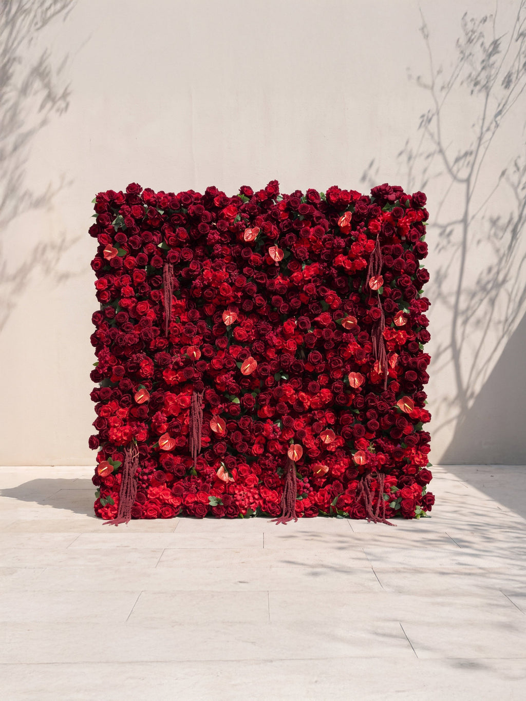 Solelia 5D Fabric Artificial rolling up curtain flower wall