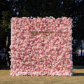 Sue：5D Garden Series New Fabric Artificial rolling up curtain flower wall