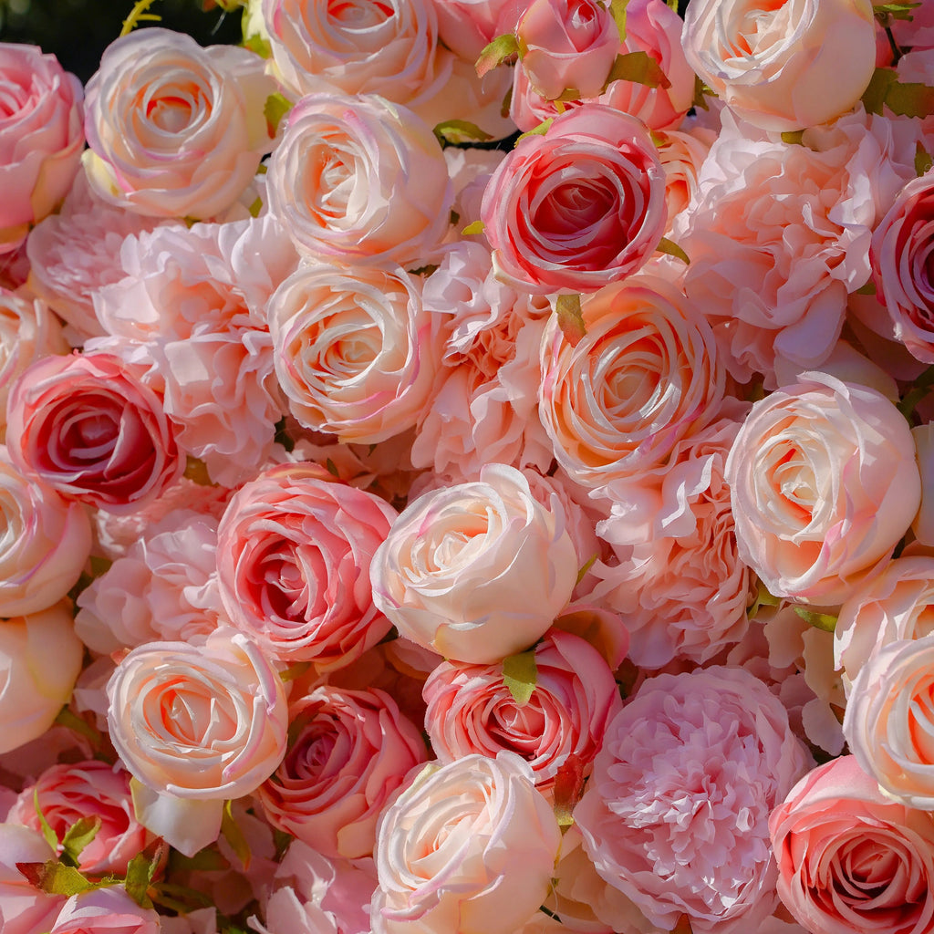 Sue：5D Garden Series New Fabric Artificial rolling up curtain flower wall