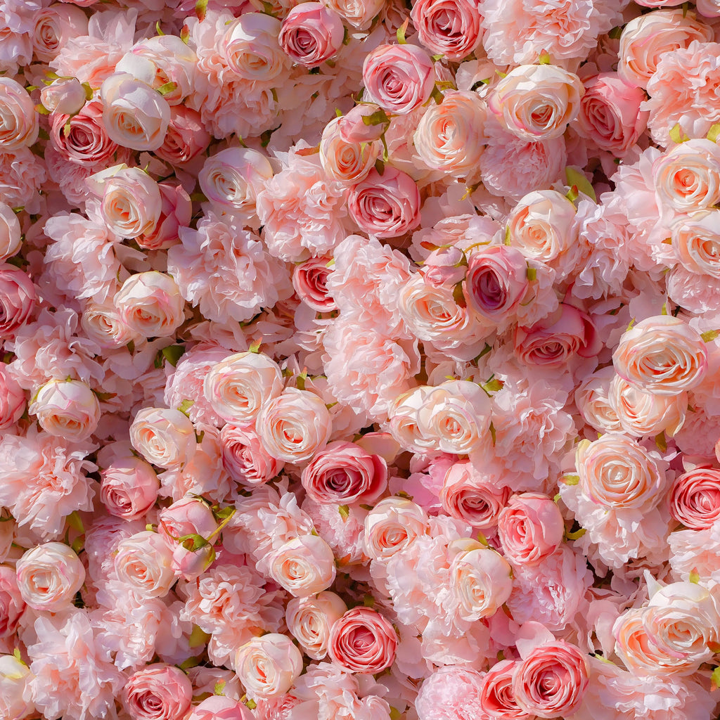 Sue：5D Garden Series New Fabric Artificial rolling up curtain flower wall