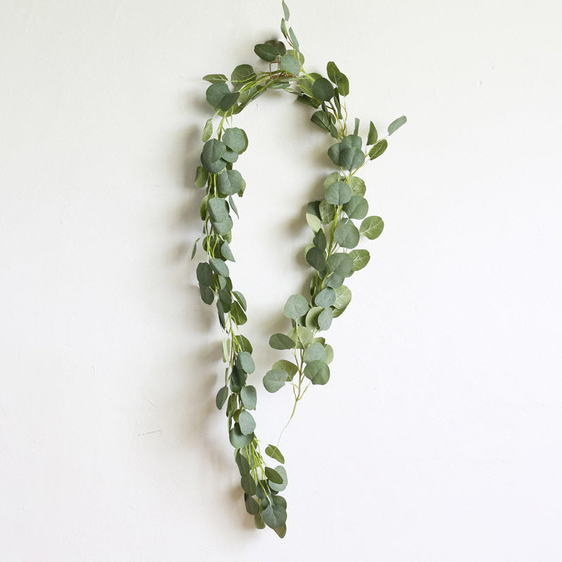 69 InchesGreen Ivy Vine Eucalyptus Begonia Leaf Floral Climbing Decor for Wall Hanging