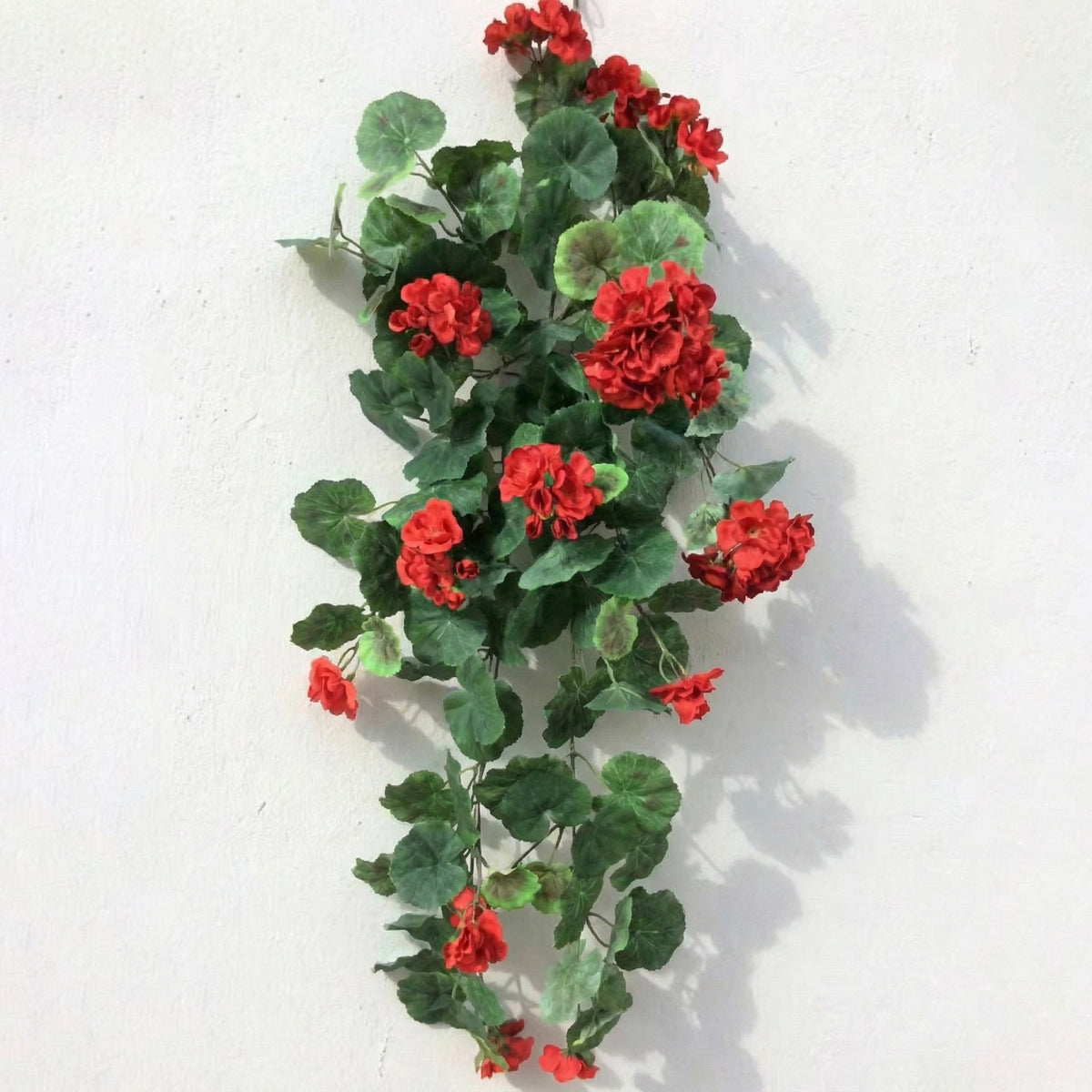 12-Inch Artificial crabapple blossoms with green leaves for wall hanging