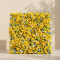 Talsira:5D Yellow Silk Rose Flower Wall Roll-Up Fabric Backdrop for Romantic Weddings & Proposals