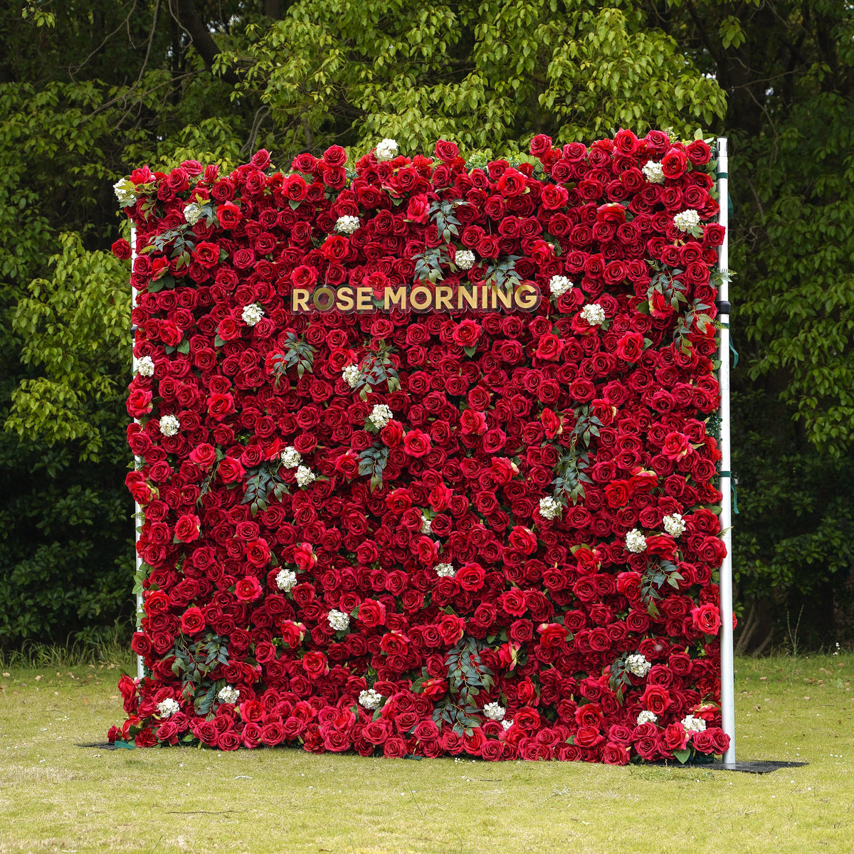 Valentina：5D Fabric Artificial rolling up curtain flower wall