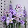 Violet Purple Giant EVA Artificial Flowers Decoration Outdoor Waterproof Free Stand Floral for Wedding Party Festival Decoration - Free Shipping