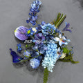 Wedding Hand Bouquet Flower Dreamy Blue and Purple Style Bridal Bouquet Wedding Photography Flowers Home Decoration - Free Shipping