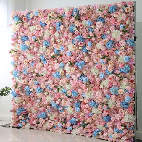 Roll up Flower Wall Artificial Rose Flower Wall Luxury Decorative Flower Wall Backdrop Free Shipping