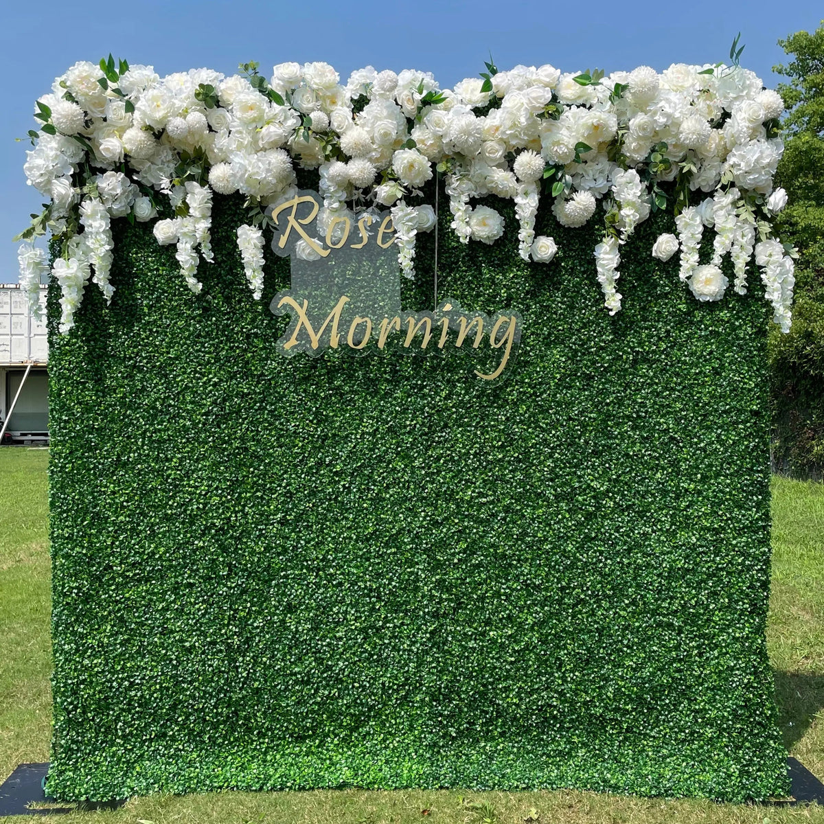 Wisteria：2D  Fabric Artificial rolling up curtain flower wall(Ready to ship)