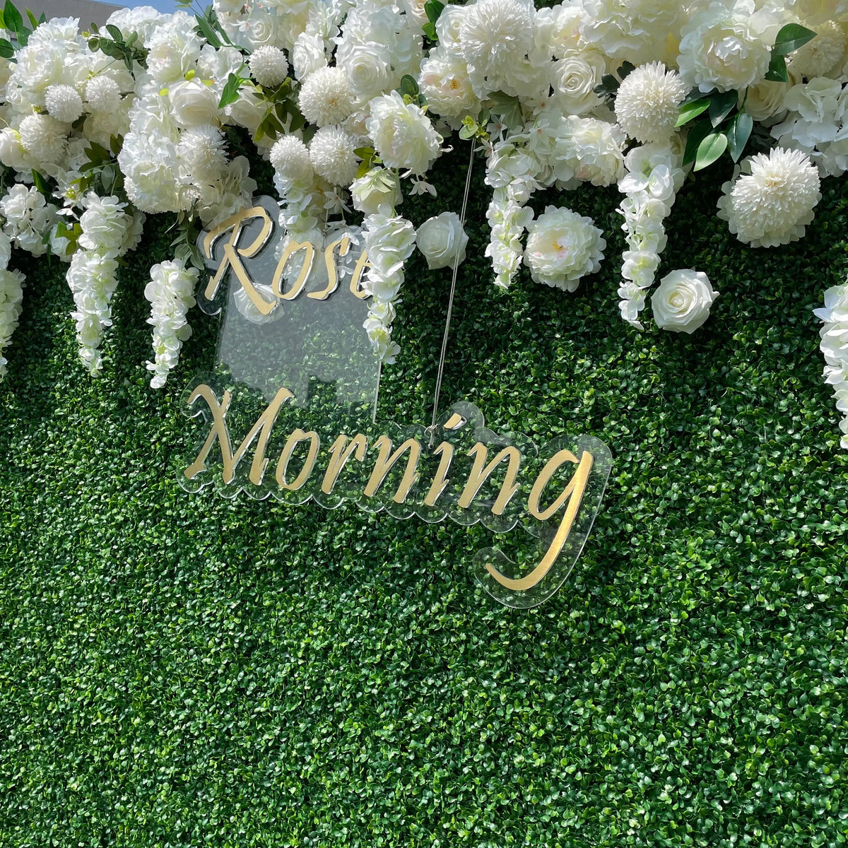 Wisteria：2D  Fabric Artificial rolling up curtain flower wall(Ready to ship)
