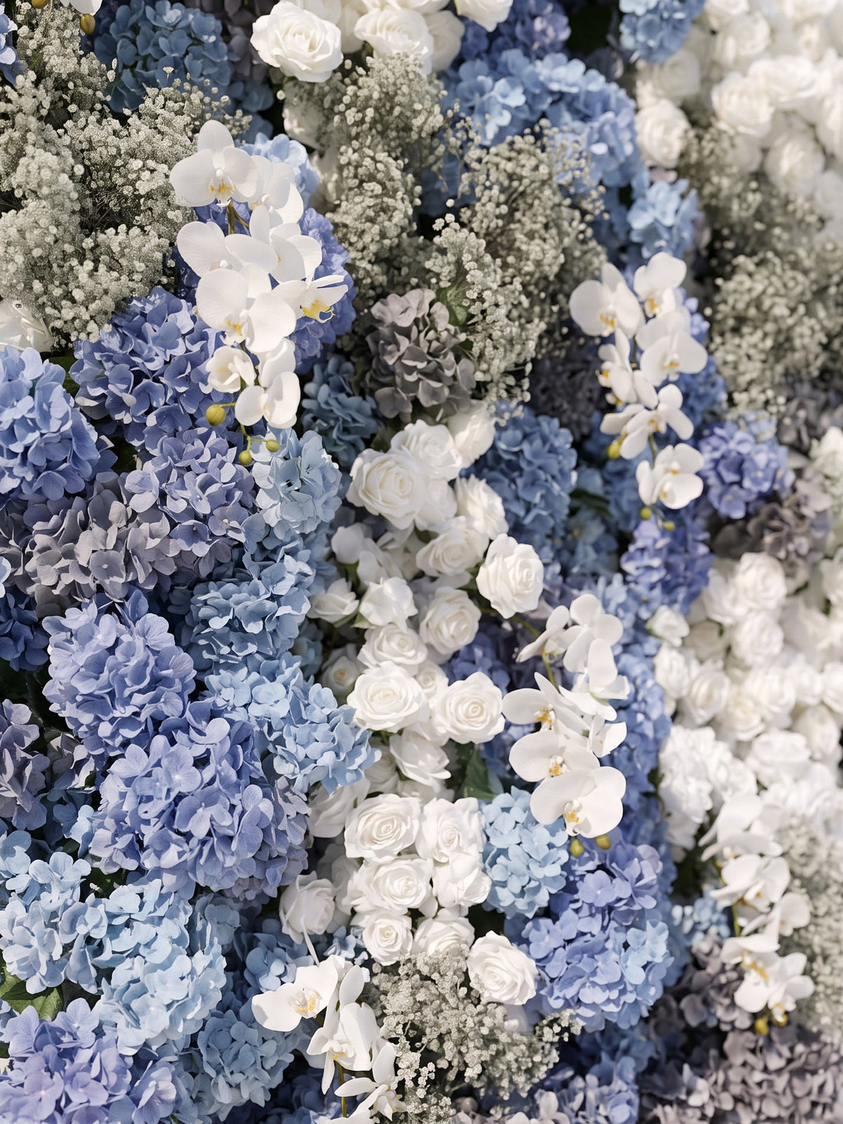 Zarena 5D Fabric Artificial rolling up curtain flower wall