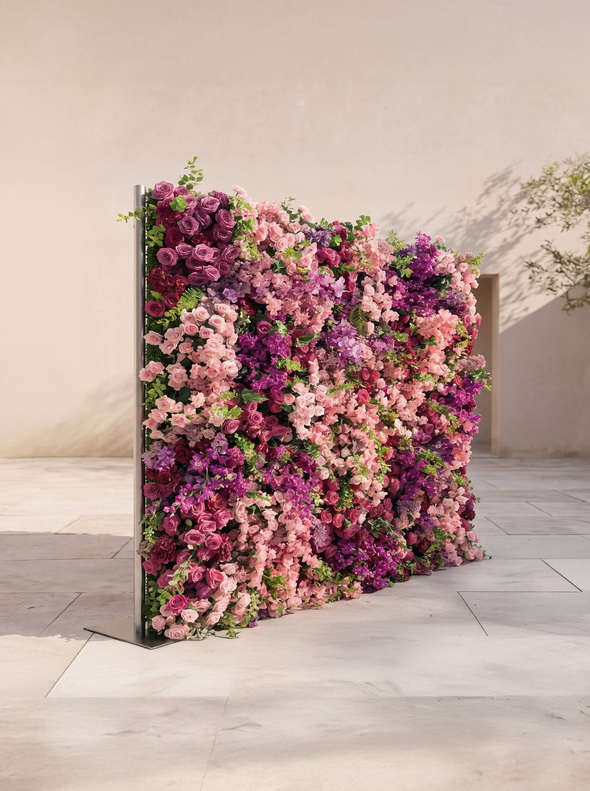 Zarova 5D Fabric Artificial rolling up curtain flower wall
