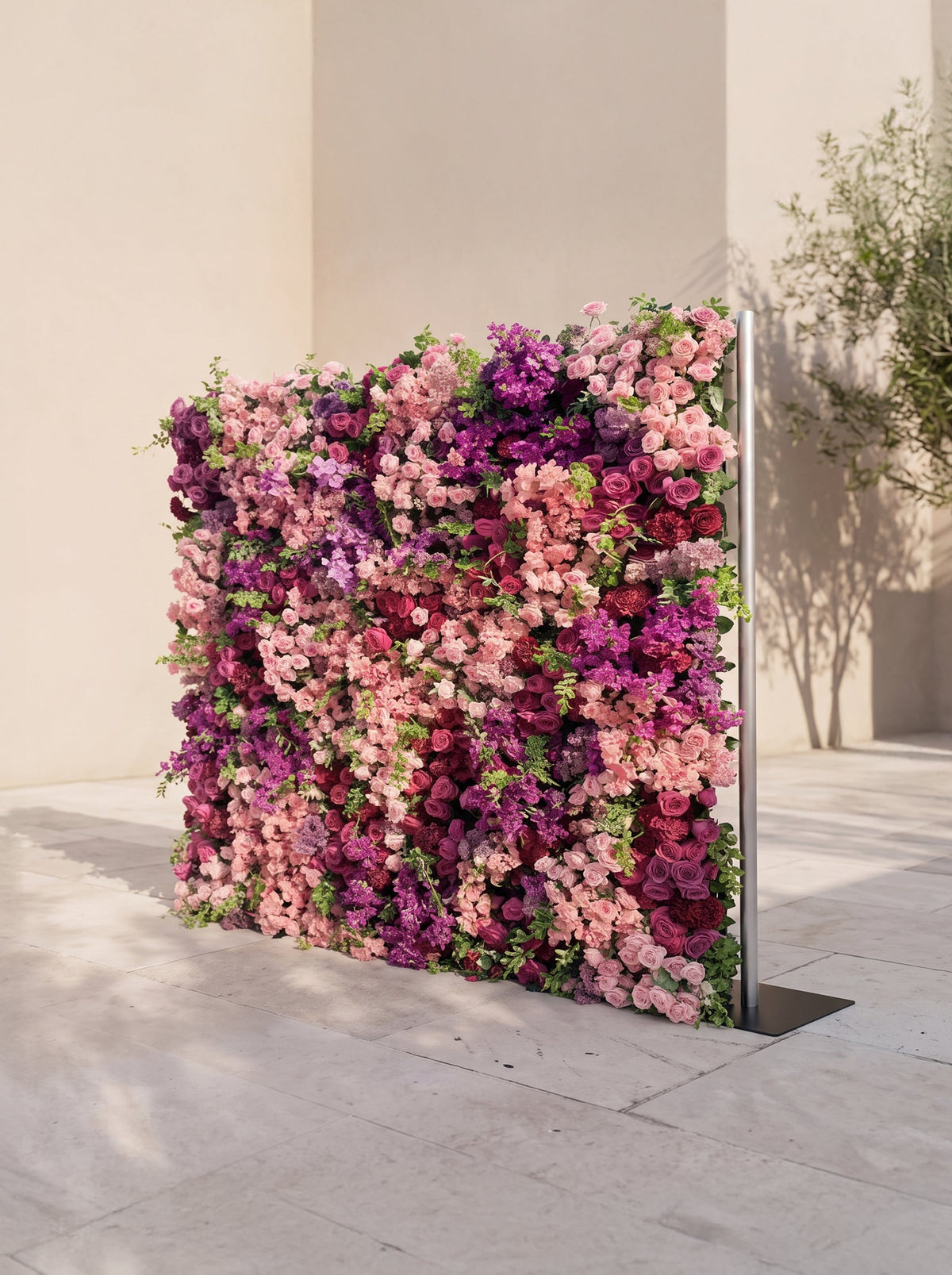 Zarova 5D Fabric Artificial rolling up curtain flower wall