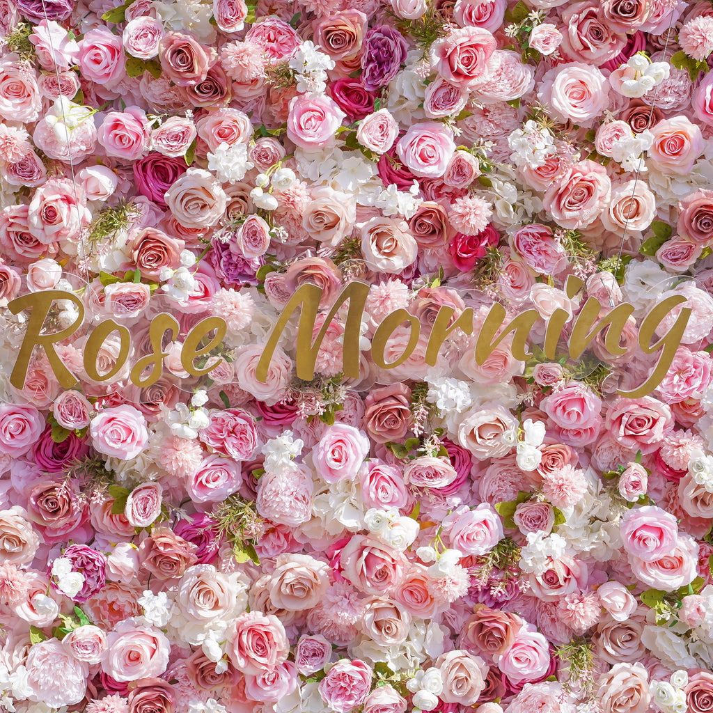 Aapo：5D Fabric Artificial rolling up curtain flower wall