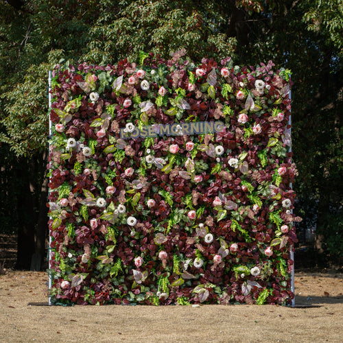 Adelaide：4D Fabric Artificial rolling up curtain flower wall (Ready to ship-Only USA)