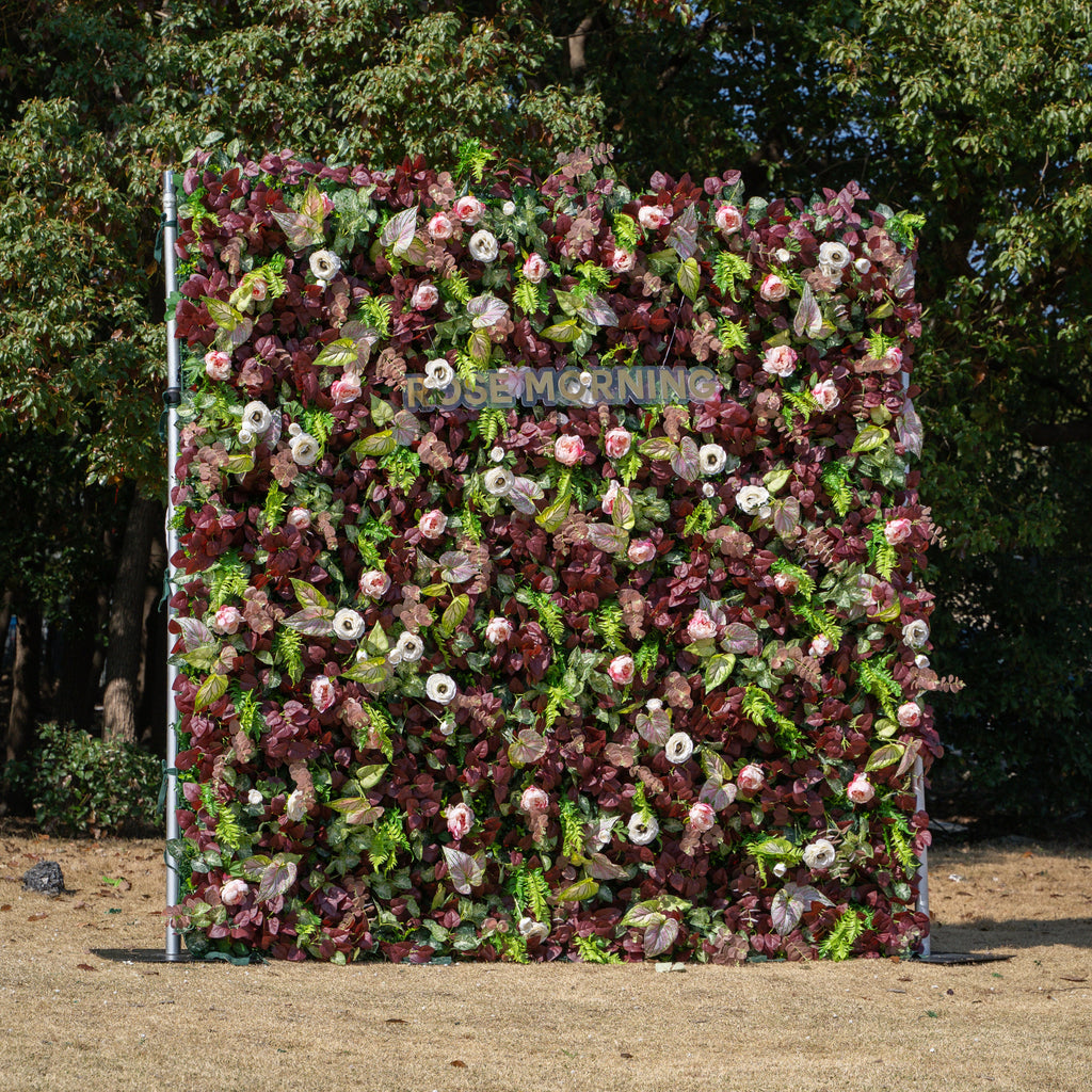 Adelaide：4D Fabric Artificial rolling up curtain flower wall (Ready to ship-Only USA)