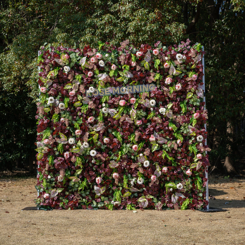 Adelaide：4D Fabric Artificial rolling up curtain flower wall (Ready to ship-Only USA)
