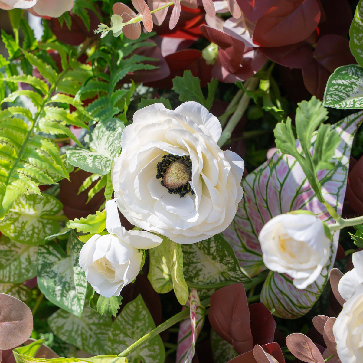 Adelaide：4D Fabric Artificial rolling up curtain flower wall (Ready to ship-Only USA)