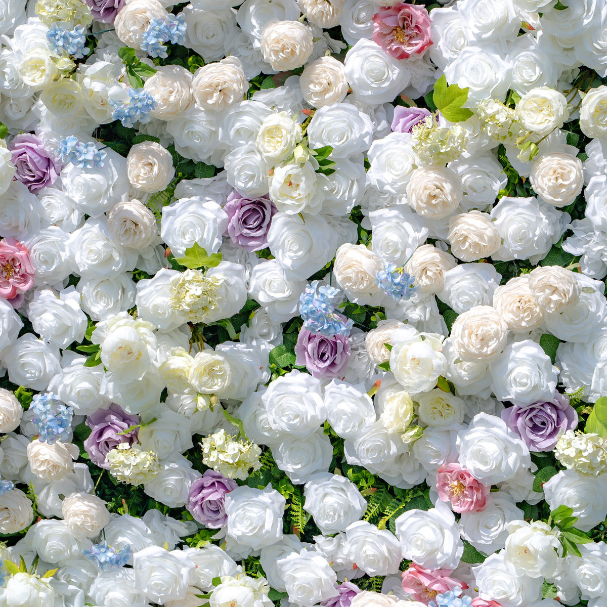 Alison：5D Fabric Artificial rolling up curtain flower wall