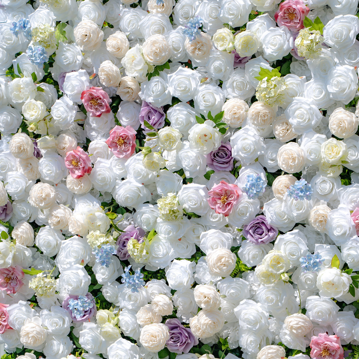 Alison：5D Fabric Artificial rolling up curtain flower wall